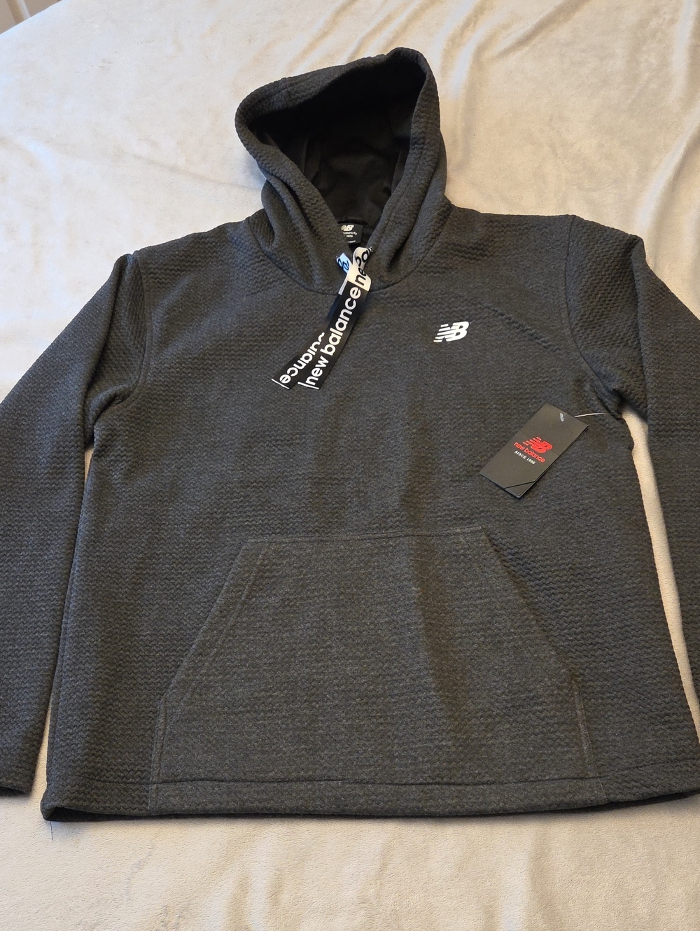 New Balance Lined Hoodie, Size M, Grey
